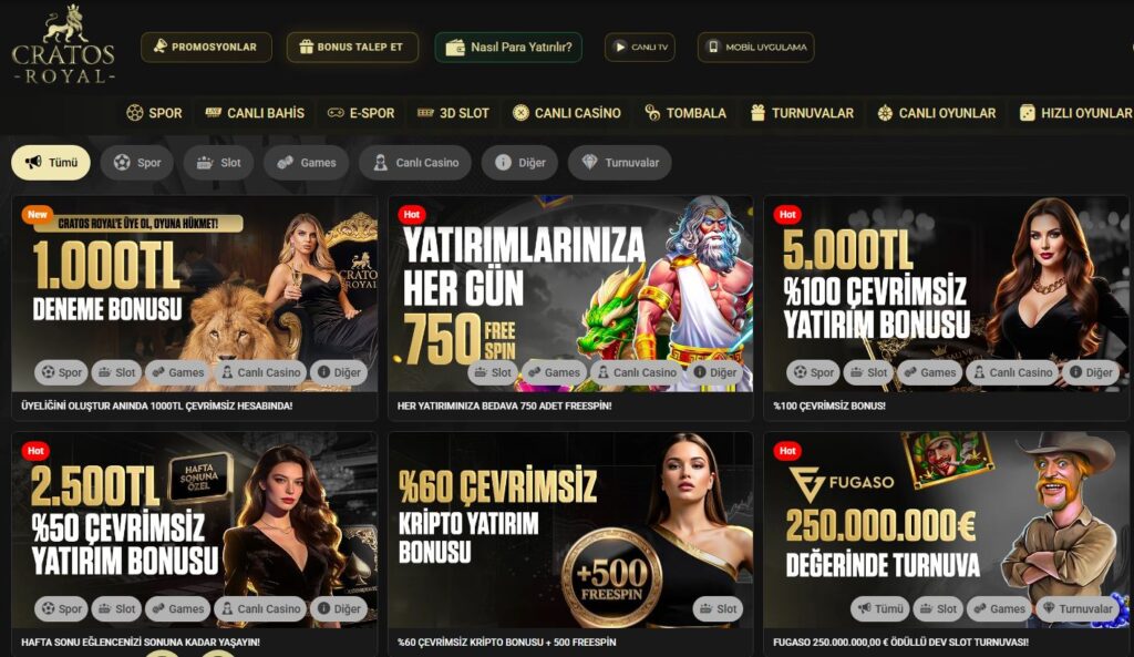 cratosroyalbet bonusları