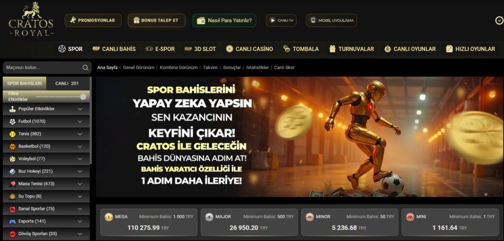 cratosroyalbet spor bahisleri
